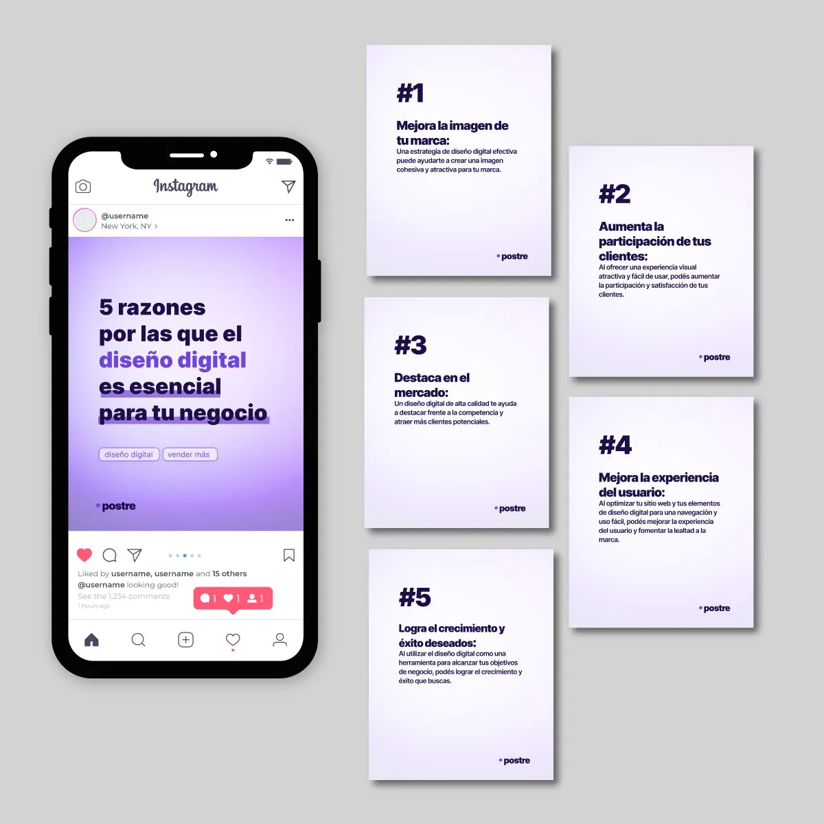 Diseño para redes sociales hecho por looop.ar